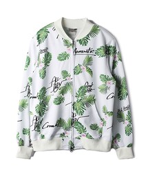 ROMANTIC CROWN | TROPICAL LEAF BLOUSON_WHITE(ジャケット/アウター)