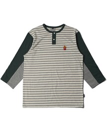 ROMANTIC CROWN | F.F STRIPE 3/4 SHIRT_GREEN(その他)