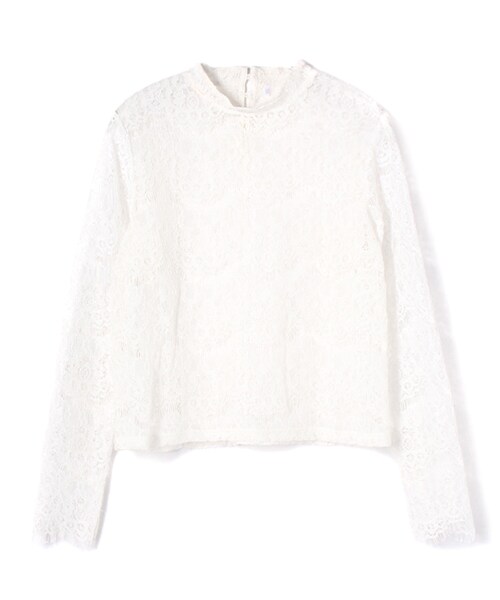 PAGEBOY（ページボーイ）の「【ポイント10倍】【PAGEBOY】レーストップス×ビスチェセット（トップス・レディース・ホワイト系/ブラック/ターコイズ系）」の5枚目の写真