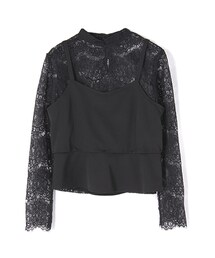 PAGEBOY | 【ポイント10倍】【PAGEBOY】レーストップス×ビスチェセット(トップス)