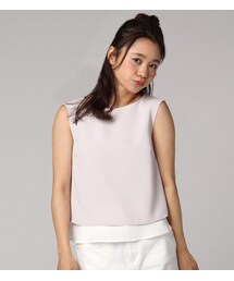 PAGEBOY | Wクロスツイルレイヤードブラウス(トップス)