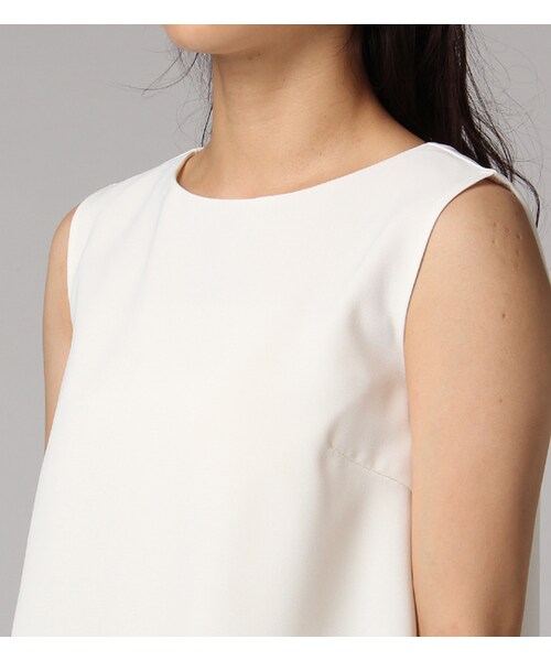 PAGEBOY（ページボーイ）の「Wクロスツイルレイヤードブラウス（トップス・レディース・オフホワイト/ブラック/ラベンダー）」の6枚目の写真