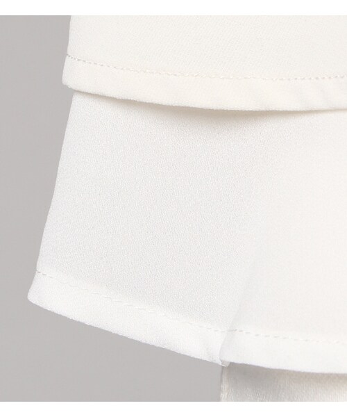 PAGEBOY（ページボーイ）の「Wクロスツイルレイヤードブラウス（トップス・レディース・オフホワイト/ブラック/ラベンダー）」の9枚目の写真