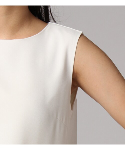 PAGEBOY（ページボーイ）の「Wクロスツイルレイヤードブラウス（トップス・レディース・オフホワイト/ブラック/ラベンダー）」の8枚目の写真