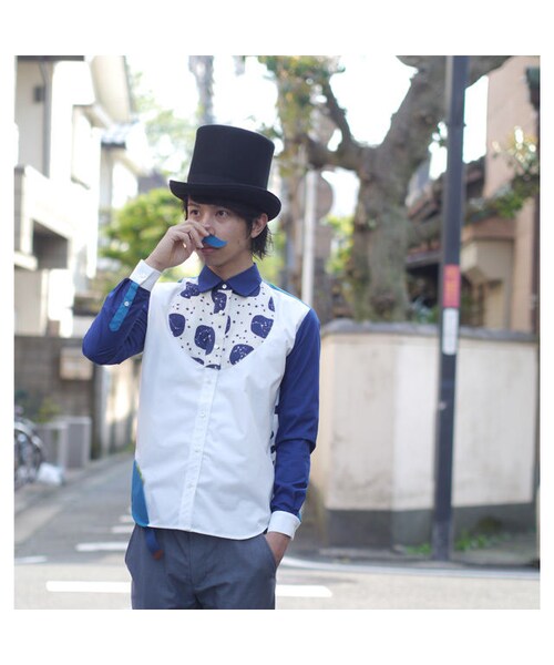 NIRAME.CO（ニラメッコ）の「プラネタリウムしゃつ（シャツ/ブラウス・メンズ・その他）」の2枚目の写真