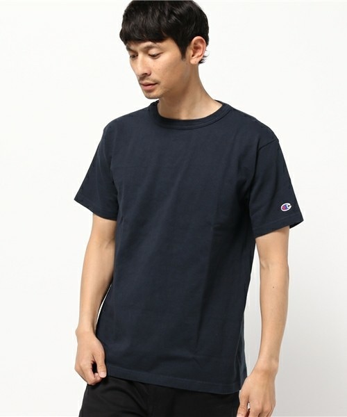 Champion（チャンピオン）の「CHAMPION T1011 クルーネックTシャツ（Tシャツ/カットソー・メンズ・ホワイト/ヘザ－グレー/ネイビー・M/L）」の3枚目の写真