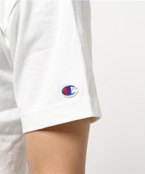 Champion（チャンピオン）の「CHAMPION T1011 クルーネックTシャツ（Tシャツ/カットソー・メンズ・ホワイト/ヘザ－グレー/ネイビー・M/L）」の7枚目の写真