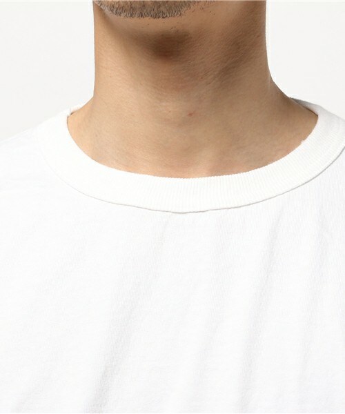 Champion（チャンピオン）の「CHAMPION T1011 クルーネックTシャツ（Tシャツ/カットソー・メンズ・ホワイト/ヘザ－グレー/ネイビー・M/L）」の6枚目の写真