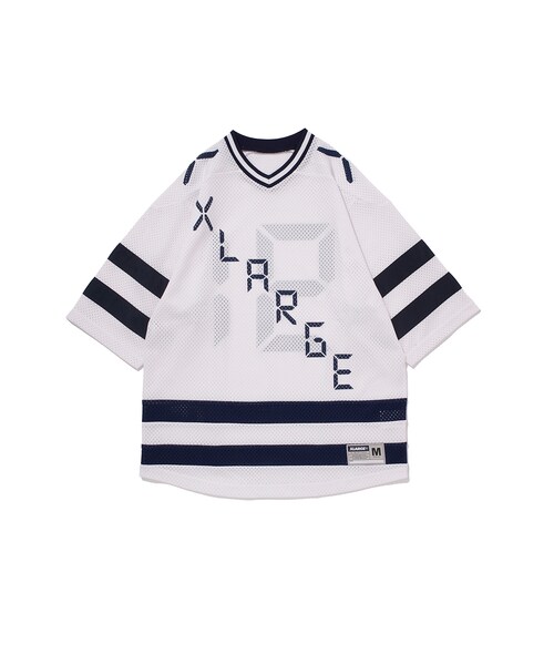 XLARGE(エクストララージ)の「Digital Number Jersey Tee(トップス・WHITE/BLACK・XL/L/M/S)」の1枚目の写真