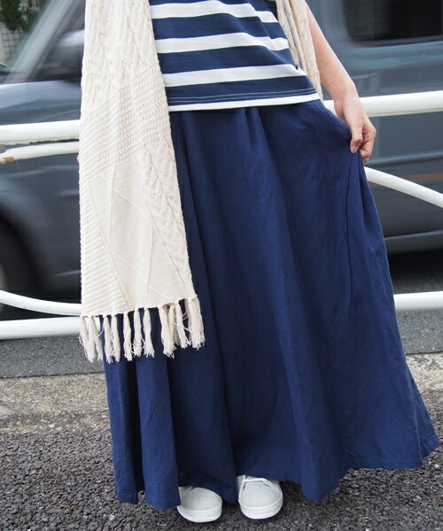 FRAPBOIS（フラボア）の「リネロン（その他パンツ・レディース・オレンジ/ベージュ/ネイビー・0/1）」の2枚目の写真