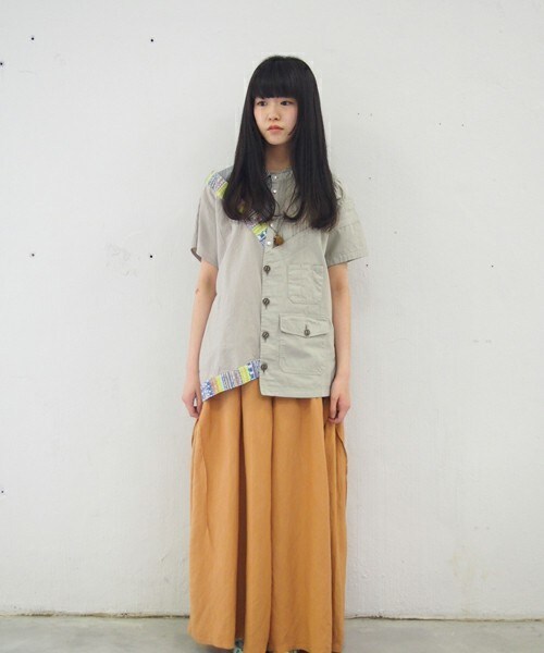 FRAPBOIS（フラボア）の「リネロン（その他パンツ・レディース・オレンジ/ベージュ/ネイビー・0/1）」の4枚目の写真