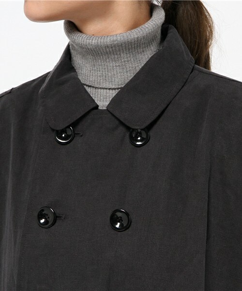 FRAPBOIS（フラボア）の「トレコート（トレンチコート・レディース・ブラック/ベージュ/ネイビー・0/1）」の12枚目の写真