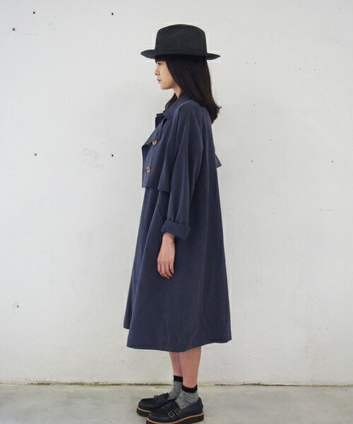 FRAPBOIS（フラボア）の「トレコート（トレンチコート・レディース・ブラック/ベージュ/ネイビー・0/1）」の5枚目の写真