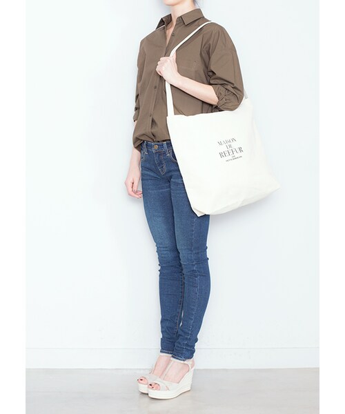 MAISON DE REEFUR（メゾンドリーファー）の「リーファー 2WAY トートバッグ（バッグ・レディース・Navy/Khaki/Off White・F）」の13枚目の写真