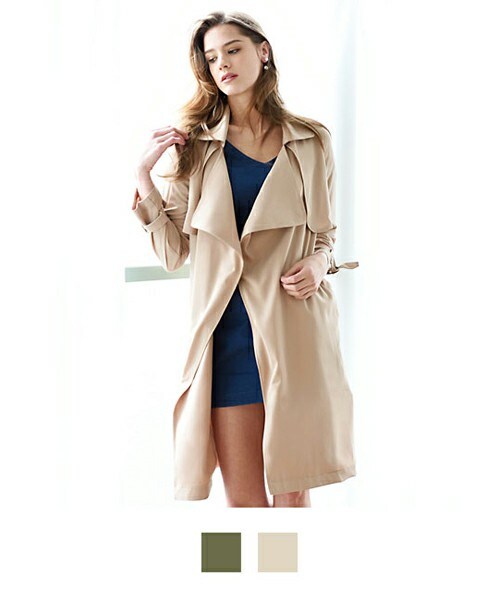 BLAIR by MOERY(ブレア)の「ゆるトレンチコート(トレンチコート・レディース・カーキ/ベージュ・FREE)」の2枚目の写真