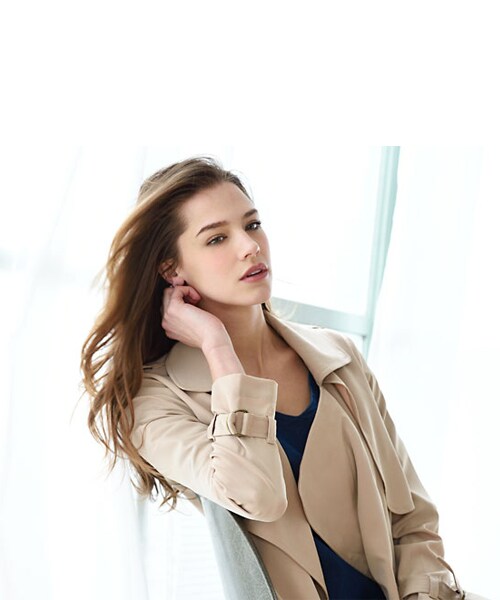 BLAIR by MOERY(ブレア)の「ゆるトレンチコート(トレンチコート・レディース・カーキ/ベージュ・FREE)」の3枚目の写真
