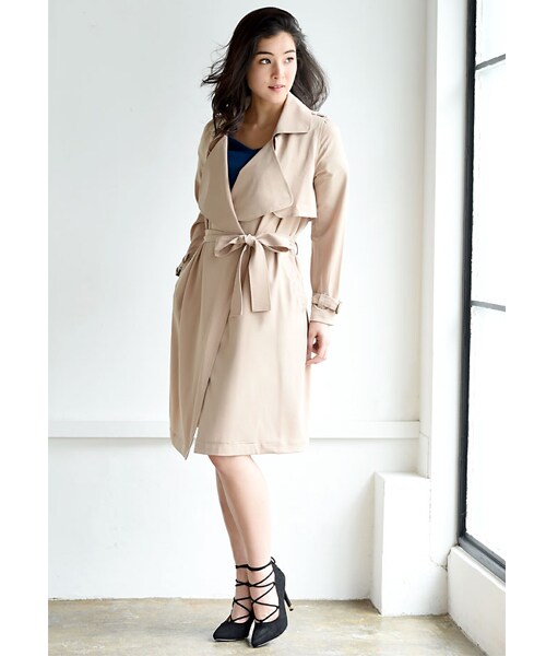 BLAIR by MOERY(ブレア)の「ゆるトレンチコート(トレンチコート・レディース・カーキ/ベージュ・FREE)」の8枚目の写真