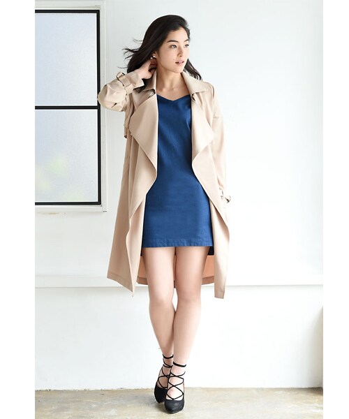 BLAIR by MOERY(ブレア)の「ゆるトレンチコート(トレンチコート・レディース・カーキ/ベージュ・FREE)」の9枚目の写真