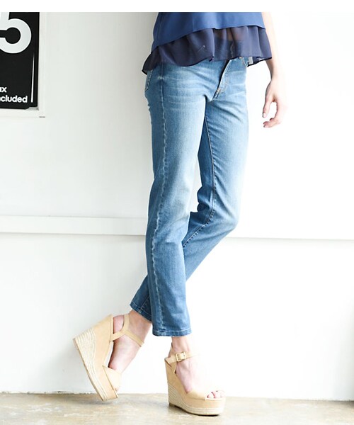 BLAIR by MOERY(ブレア)の「ガールフレンドデニム(デニムパンツ・レディース・インディゴ/ワンウォッシュ・S/M)」の5枚目の写真