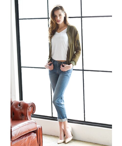 BLAIR by MOERY(ブレア)の「ガールフレンドデニム(デニムパンツ・レディース・インディゴ/ワンウォッシュ・S/M)」の7枚目の写真