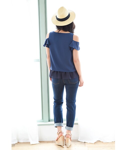 BLAIR by MOERY(ブレア)の「ガールフレンドデニム(デニムパンツ・レディース・インディゴ/ワンウォッシュ・S/M)」の11枚目の写真