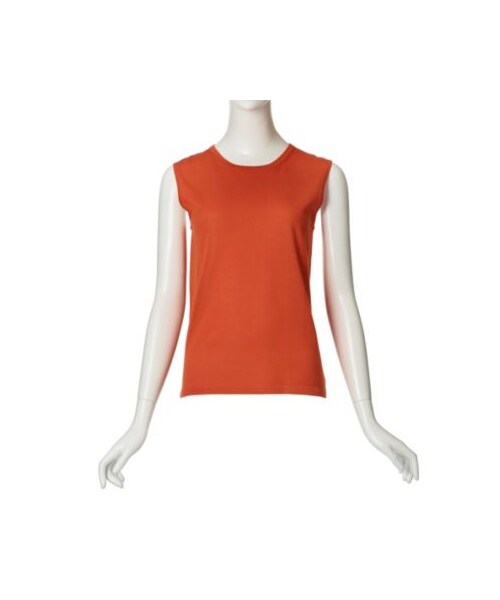 BIANCA EPOCA（ビアンカエポカ）の「サマーベーシックニットプルオーバー（トップス・レディース・ホワイト/ネイビー/イエロー/オレンジ・38）」の4枚目の写真