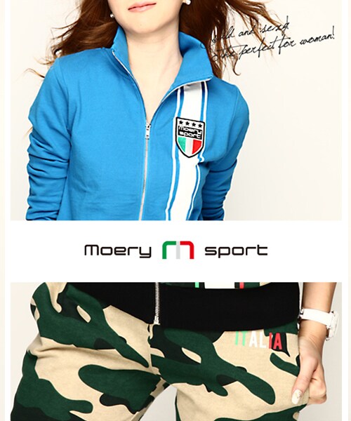 Moery Sport,モエリースポーツ イタリアラインセットアップ レディース