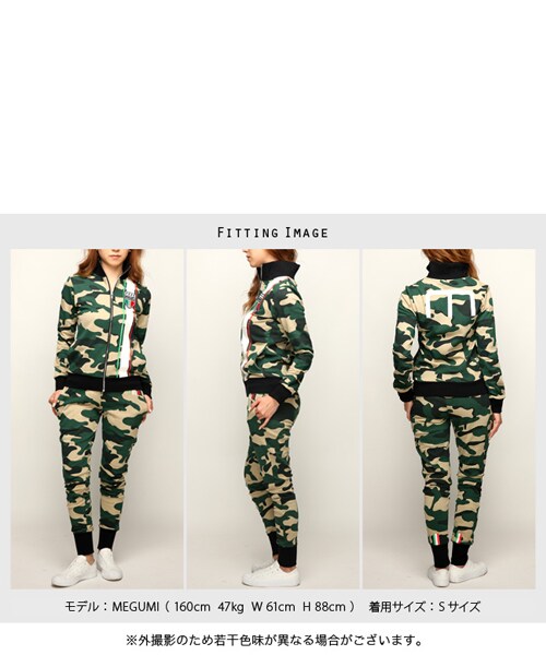 Moery Sport（モエリースポーツ）の「モエリースポーツ イタリアラインセットアップ レディース（セットアップ・レディース・ブルー/ブラック/カモフラ・XS/S/M/L）」の21枚目の写真