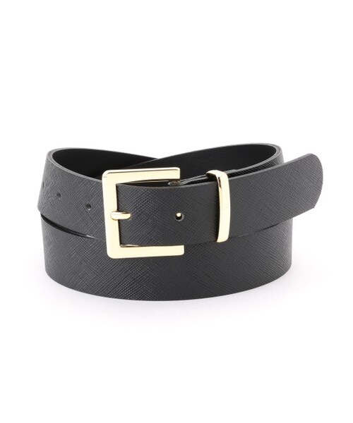 ROPE' PICNIC（ロペピクニック）の「28?型押しベルト（ファッション雑貨・ブラック/オフホワイト/ダークブラウン・F）」の2枚目の写真