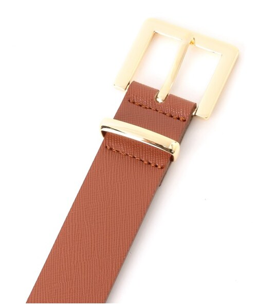 ROPE' PICNIC（ロペピクニック）の「28?型押しベルト（ファッション雑貨・ブラック/オフホワイト/ダークブラウン・F）」の5枚目の写真