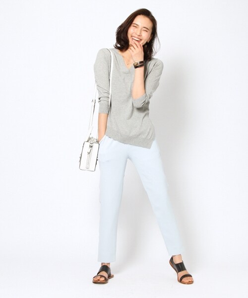 BARNYARDSTORM（バンヤードストーム）の「ダブルクロスカラーパンツ（パンツ・ブラック/ライトピンク/サックス・S(0)/M(1)/L(2)）」の10枚目の写真