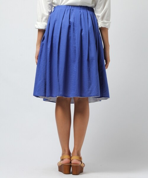 BAYFLOW（ベイフロー）の「リバーシブルギャザースカート（スカート・ブラック/ブルー/ネイビー・S/M）」の12枚目の写真