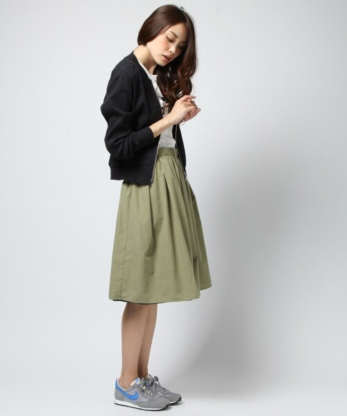 BAYFLOW（ベイフロー）の「リバーシブルギャザースカート（スカート・ブラック/ブルー/ネイビー・S/M）」の4枚目の写真