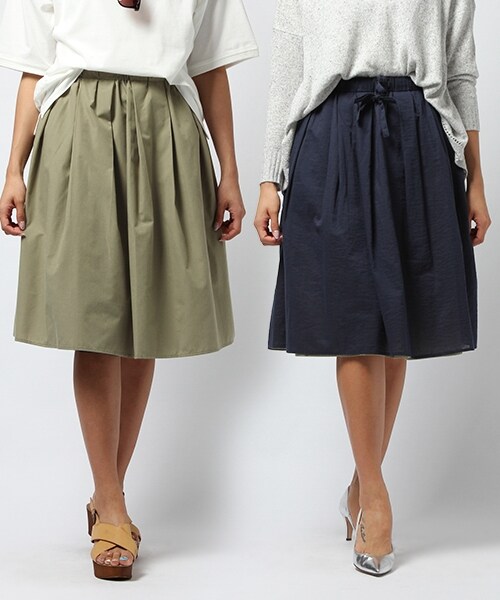 BAYFLOW（ベイフロー）の「リバーシブルギャザースカート（スカート・ブラック/ブルー/ネイビー・S/M）」の3枚目の写真