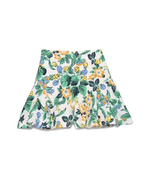 LILY BROWN（リリーブラウン）の「トロピカル柄フレアーショートパンツ（ショートパンツ・レディース・OWHT/BLU/RED・F）」の4枚目の写真