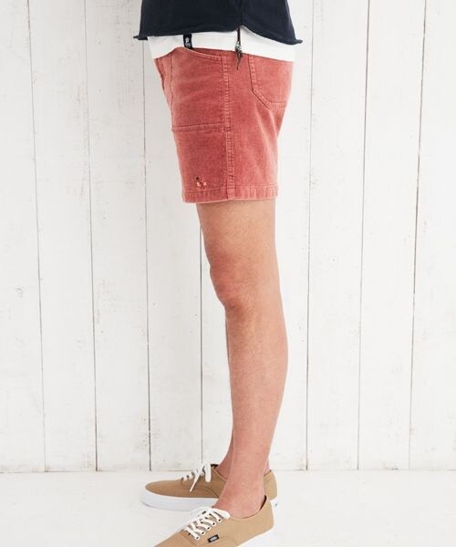 BAYFLOW（ベイフロー）の「三浦理志×BAYFLOWコラボコーデュロイショートパンツ（パンツ・オレンジ/ブラウン/ネイビー・S/M/L）」の6枚目の写真