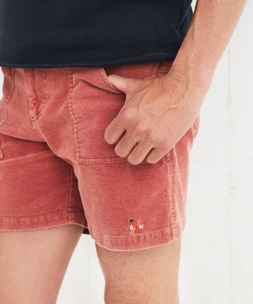 BAYFLOW（ベイフロー）の「三浦理志×BAYFLOWコラボコーデュロイショートパンツ（パンツ・オレンジ/ブラウン/ネイビー・S/M/L）」の8枚目の写真