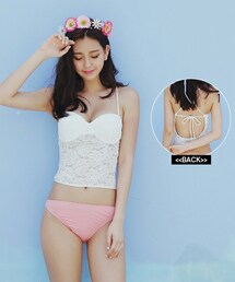 DHOLIC | レースビスチェワイヤービキニ(水着)