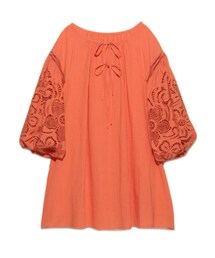 SNIDEL | スリーブ刺繍ワンピース(ワンピース/ドレス)