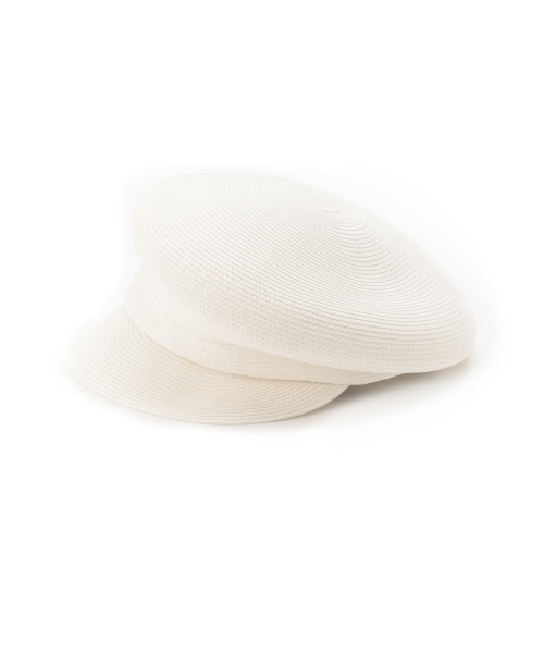 SNIDEL(スナイデル)の「ぺーパーキャスケット(キャスケット・レディース・WHT/BEG/BLK・F)」の1枚目の写真