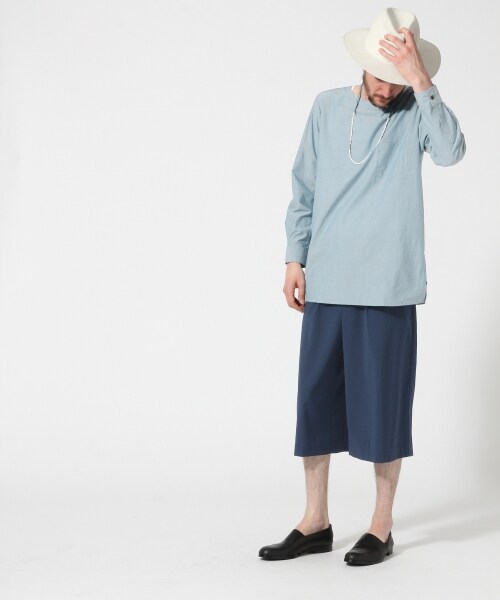 HARE（ハレ）の「ワンタックガウチョパンツ（パンツ・ブラック/グレー/ブルー・S/M/L）」の4枚目の写真