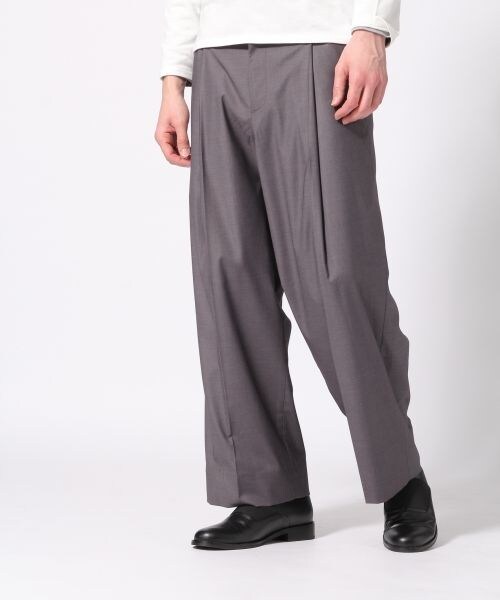 HARE（ハレ）の「TRワンタックワイドパンツ（パンツ・ブラック/グレー系その他/グレー/カーキ/カーキ系その他・S/M/L）」の3枚目の写真