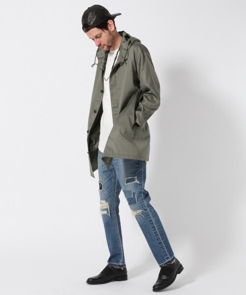 HARE(ハレ)の「フードシャツコート(ジャケット/アウター・ブラック/ベージュ/カーキ/カーキ系その他・S/M)」の7枚目の写真