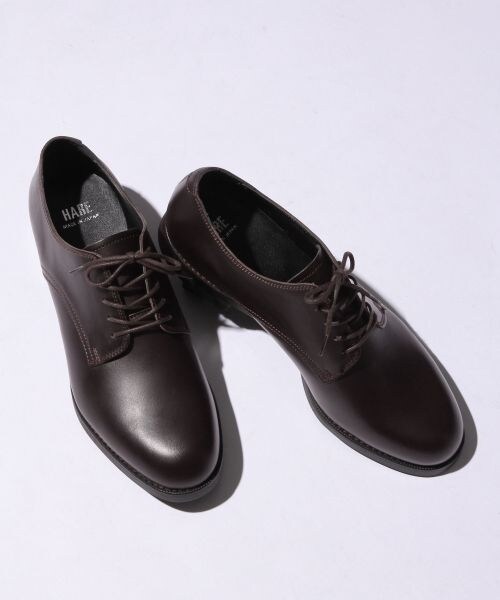 HARE（ハレ）の「レザープレーントゥシューズ（シューズ・ブラック/ブラウン・S/M/L）」の2枚目の写真