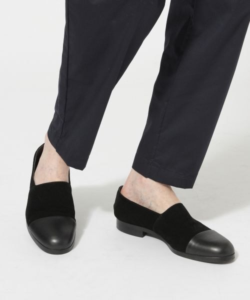 HARE(ハレ)の「TOECAPレザースリッポン(シューズ・ブラック/グレー/ベージュ・M/L)」の9枚目の写真