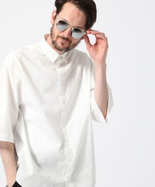 HARE（ハレ）の「ミラーブロウサングラス（ファッション雑貨・オフホワイト/ブラック・FREE）」の9枚目の写真