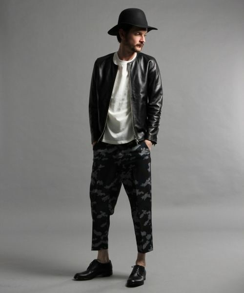 HARE（ハレ）の「ノーカラーレザーライダース（）」 - WEAR