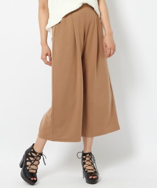 Heather（ヘザー）の「16SSカットガウチョパンツ2（パンツ・ホワイト/ブラウン/ネイビー・FREE）」の2枚目の写真