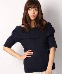 Heather | オフショルバックリボン半袖(トップス)