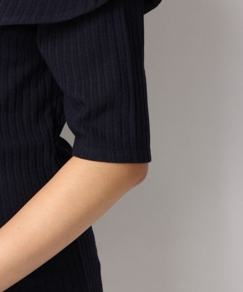 Heather（ヘザー）の「オフショルバックリボン半袖（トップス・オフホワイト/サックスブルー/ネイビー・FREE）」の8枚目の写真